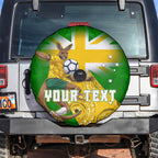 Personalized Australia Soccer Kangaroo Spare Tire Cover Aussie Football Mascot Dynamic Sports Graphic