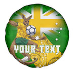 Personalized Australia Soccer Kangaroo Spare Tire Cover Aussie Football Mascot Dynamic Sports Graphic