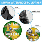 Personalized Australia Soccer Kangaroo Spare Tire Cover Aussie Football Mascot Dynamic Sports Graphic
