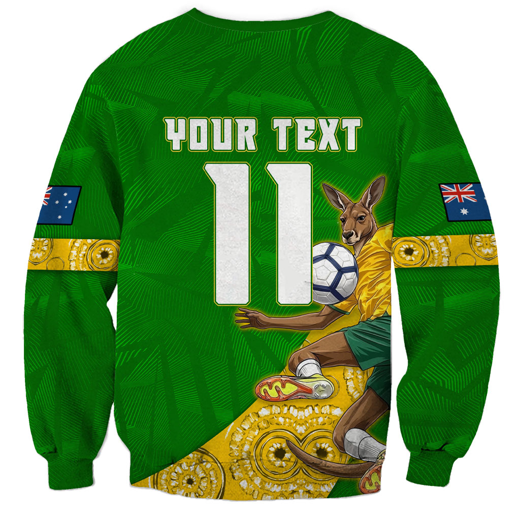 Personalized Australia Soccer Kangaroo Sweatshirt Aussie Football Mascot Dynamic Sports Graphic