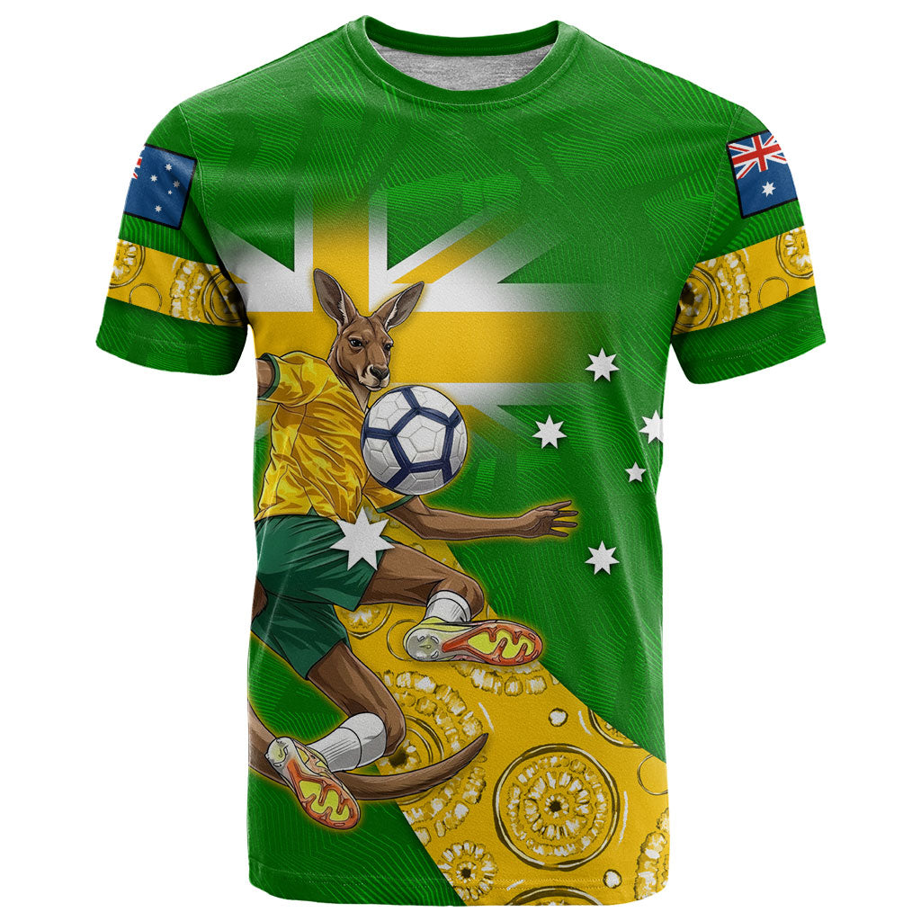 Personalized Australia Soccer Kangaroo T Shirt Aussie Football Mascot Dynamic Sports Graphic