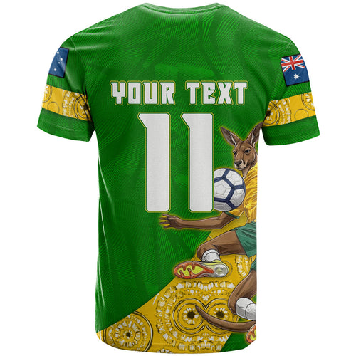 Personalized Australia Soccer Kangaroo T Shirt Aussie Football Mascot Dynamic Sports Graphic