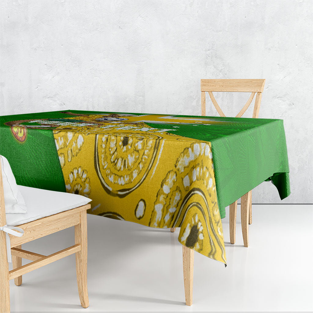 Personalized Australia Soccer Kangaroo Tablecloth Aussie Football Mascot Dynamic Sports Graphic