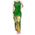 Personalized Australia Soccer Kangaroo Tank Maxi Dress Aussie Football Mascot Dynamic Sports Graphic