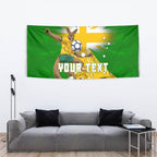 Personalized Australia Soccer Kangaroo Tapestry Aussie Football Mascot Dynamic Sports Graphic