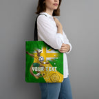 Personalized Australia Soccer Kangaroo Tote Bag Aussie Football Mascot Dynamic Sports Graphic