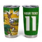 Personalized Australia Soccer Kangaroo Tumbler Cup Aussie Football Mascot Dynamic Sports Graphic