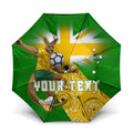 Personalized Australia Soccer Kangaroo Umbrella Aussie Football Mascot Dynamic Sports Graphic