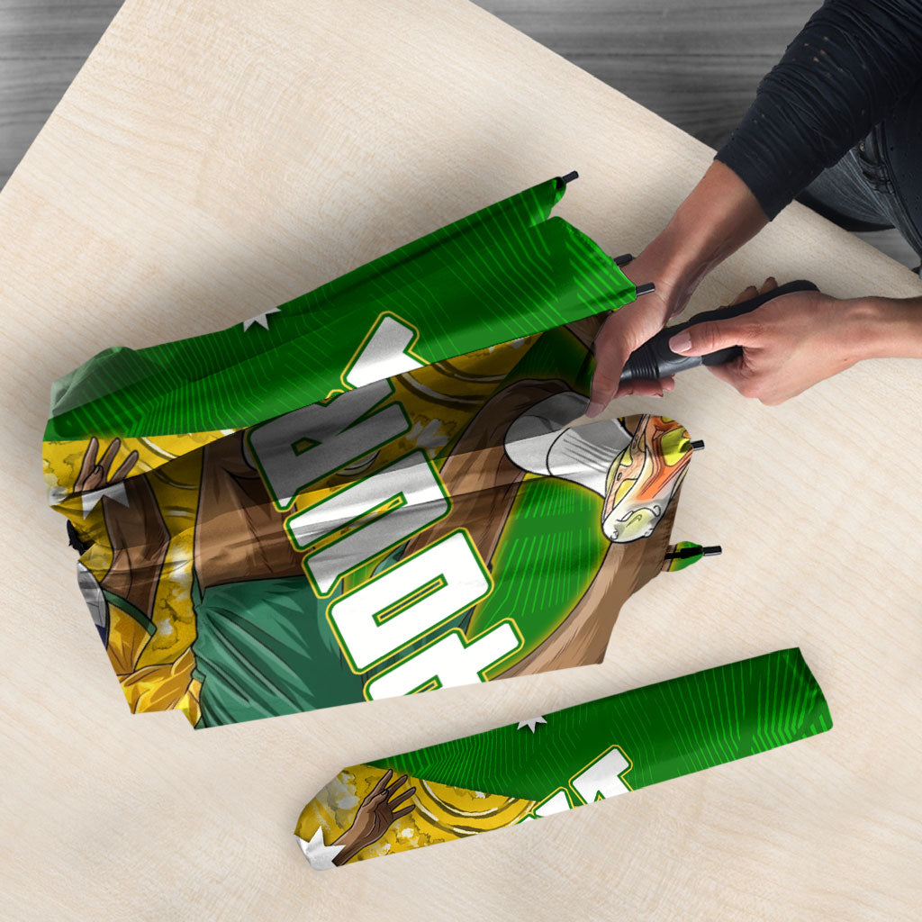 Personalized Australia Soccer Kangaroo Umbrella Aussie Football Mascot Dynamic Sports Graphic