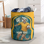 Personalized Wallabies Rugby Laundry Basket Australian Wallaby Kangaroo Team Graphic
