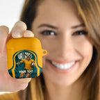 Personalized Wallabies Rugby AirPods Case Australian Wallaby Kangaroo Team Graphic
