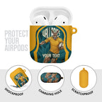 Personalized Wallabies Rugby AirPods Case Australian Wallaby Kangaroo Team Graphic