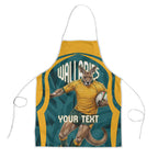 Personalized Wallabies Rugby Apron Australian Wallaby Kangaroo Team Graphic