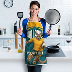 Personalized Wallabies Rugby Apron Australian Wallaby Kangaroo Team Graphic