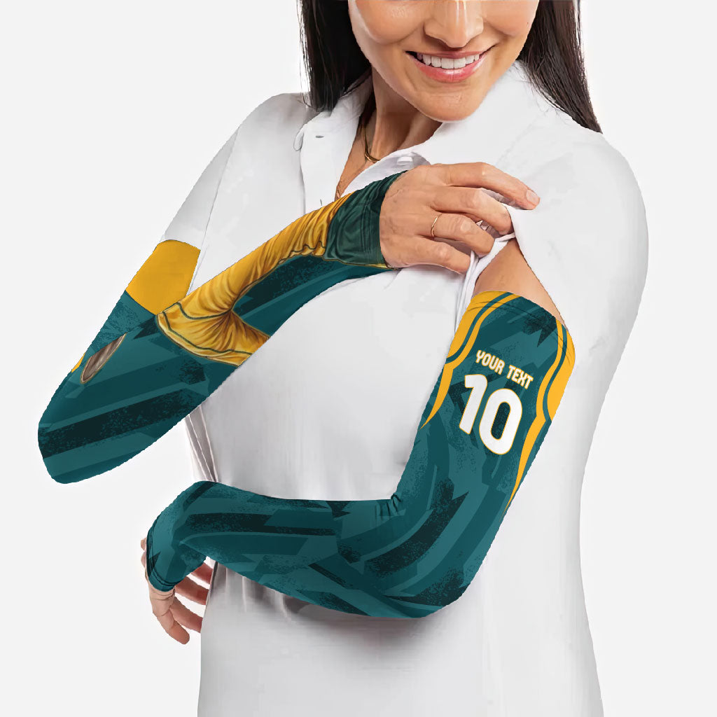 Personalized Wallabies Rugby Arm Sleeves Australian Wallaby Kangaroo Team Graphic