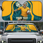 Personalized Wallabies Rugby Auto Sun Shade Australian Wallaby Kangaroo Team Graphic