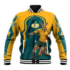 Personalized Wallabies Rugby Baseball Jacket Australian Wallaby Kangaroo Team Graphic