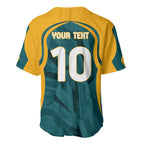 Personalized Wallabies Rugby Baseball Jersey Australian Wallaby Kangaroo Team Graphic