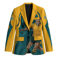 Personalized Wallabies Rugby Blazer Australian Wallaby Kangaroo Team Graphic