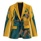 Personalized Wallabies Rugby Blazer Australian Wallaby Kangaroo Team Graphic