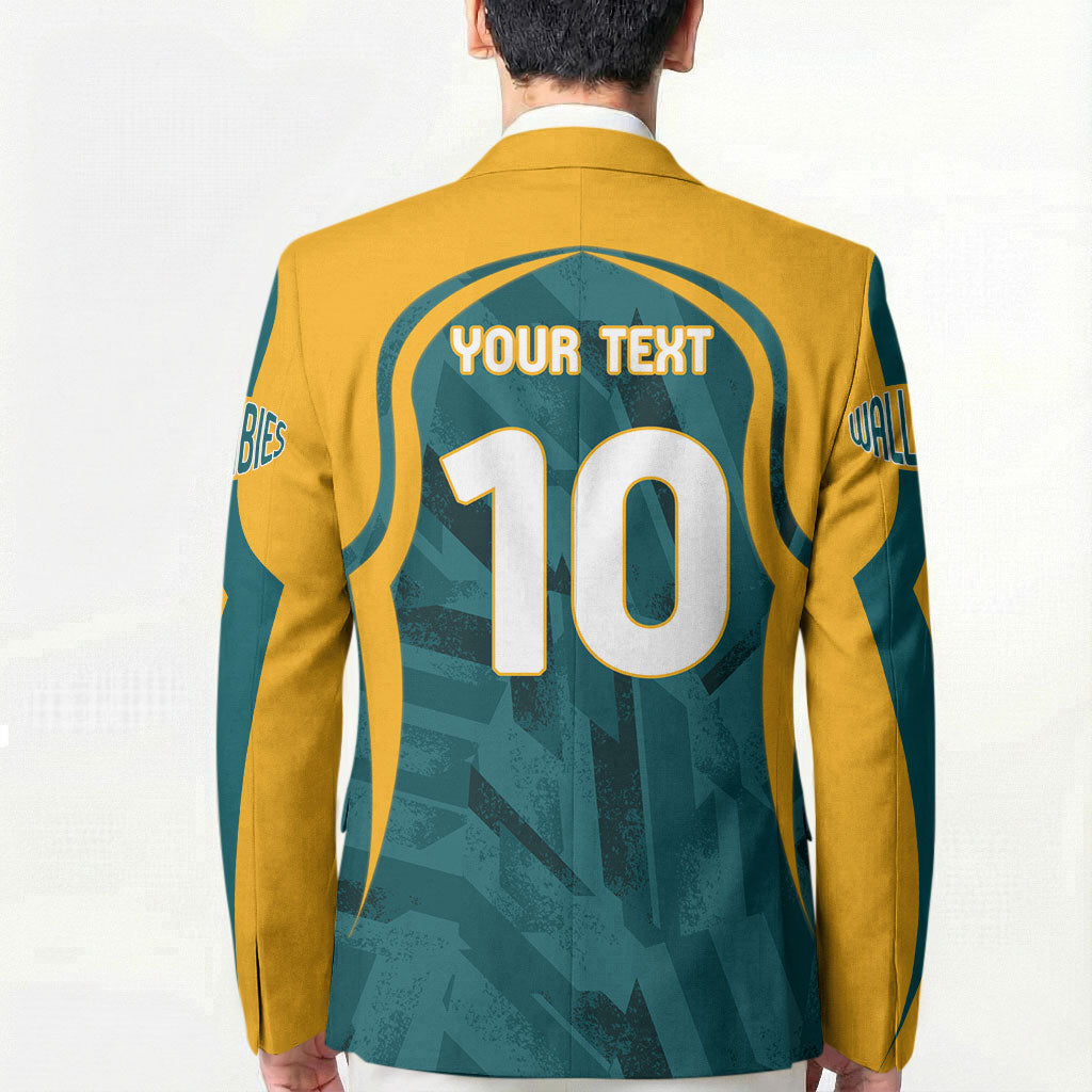 Personalized Wallabies Rugby Blazer Australian Wallaby Kangaroo Team Graphic