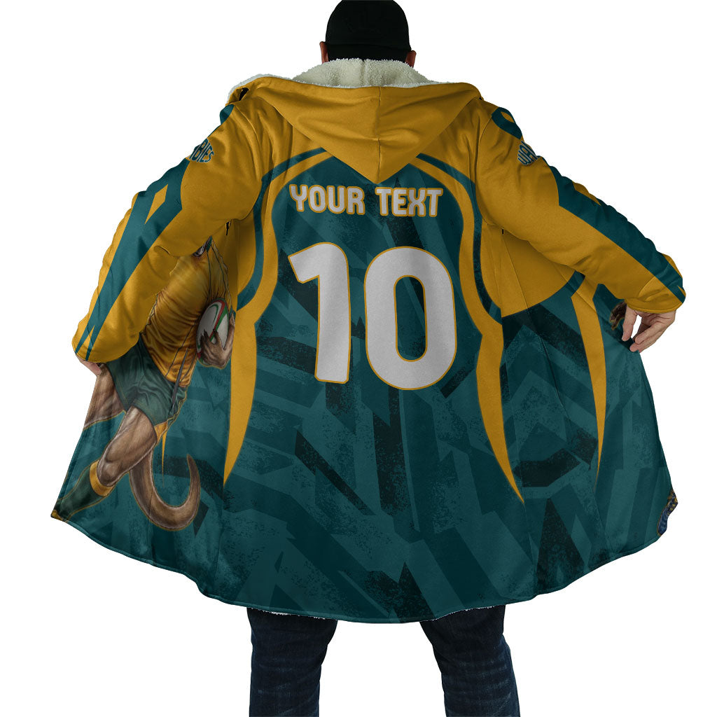 Personalized Wallabies Rugby Cloak Australian Wallaby Kangaroo Team Graphic