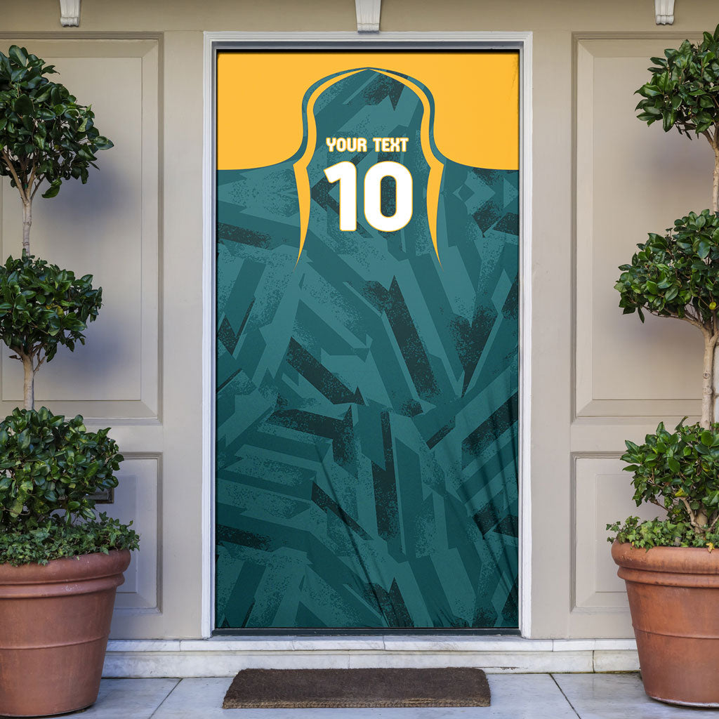 Personalized Wallabies Rugby Door Cover Australian Wallaby Kangaroo Team Graphic