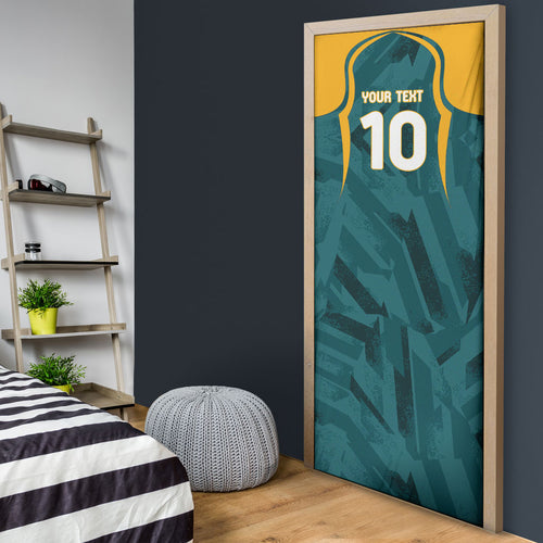 Personalized Wallabies Rugby Door Cover Australian Wallaby Kangaroo Team Graphic
