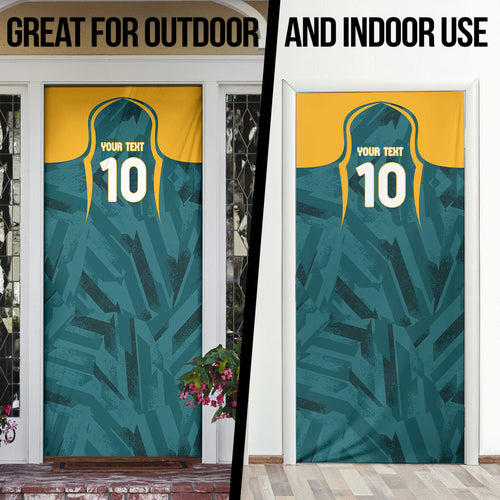 Personalized Wallabies Rugby Door Cover Australian Wallaby Kangaroo Team Graphic