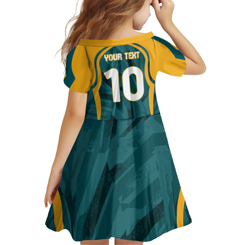 Personalized Wallabies Rugby Family Matching Summer Maxi Dress and Hawaiian Shirt Australian Wallaby Kangaroo Team Graphic