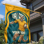 Personalized Wallabies Rugby Garden Flag Australian Wallaby Kangaroo Team Graphic