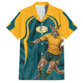 Personalized Wallabies Rugby Hawaiian Shirt Australian Wallaby Kangaroo Team Graphic