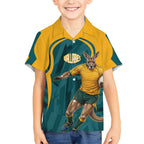 Personalized Wallabies Rugby Hawaiian Shirt Australian Wallaby Kangaroo Team Graphic