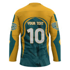 Personalized Wallabies Rugby Hockey Jersey Australian Wallaby Kangaroo Team Graphic