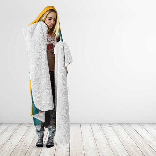 Personalized Wallabies Rugby Hooded Blanket Australian Wallaby Kangaroo Team Graphic