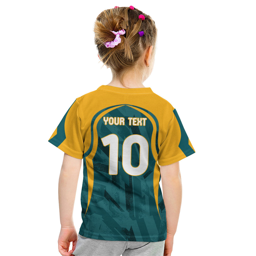 Personalized Wallabies Rugby Kid T Shirt Australian Wallaby Kangaroo Team Graphic