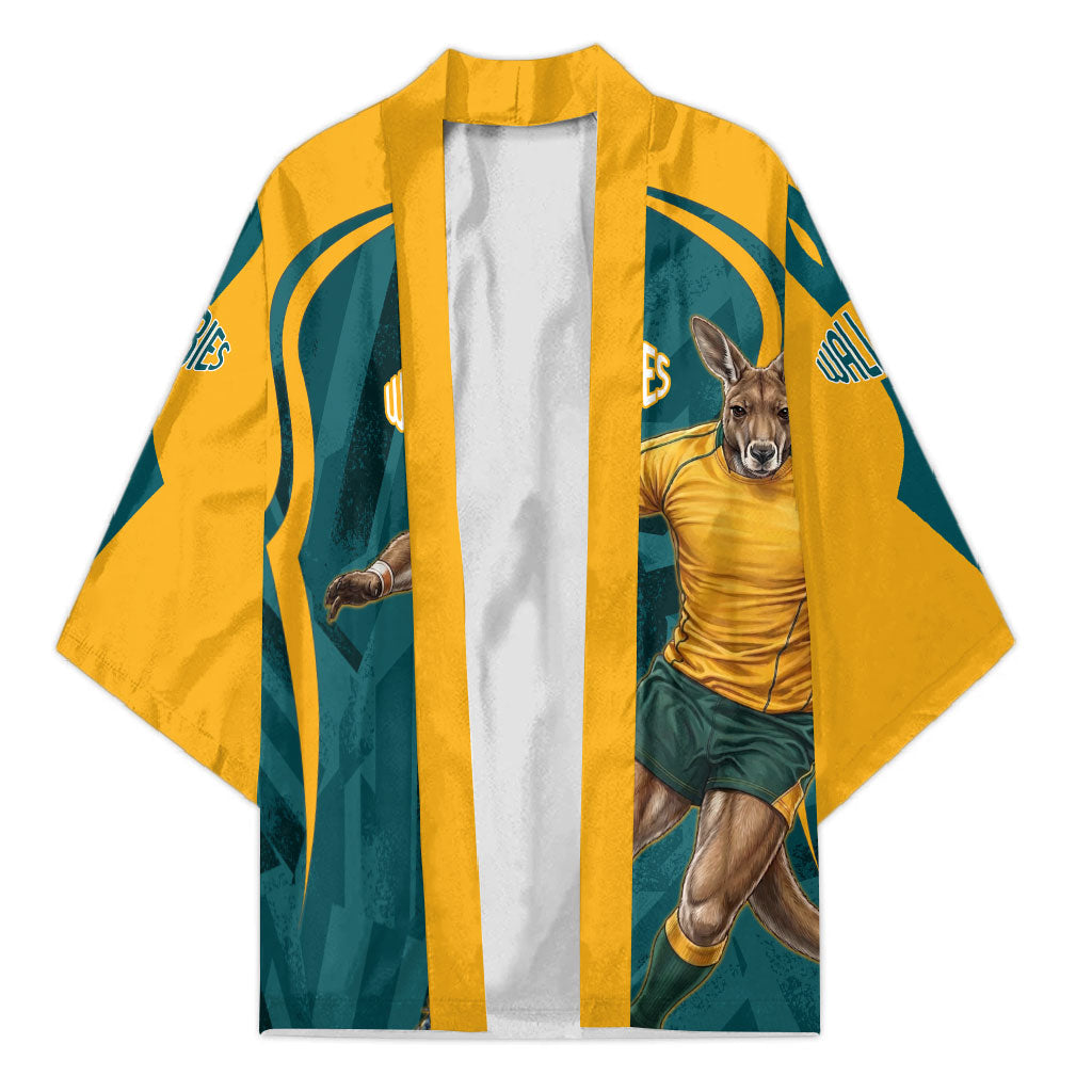Personalized Wallabies Rugby Kimono Australian Wallaby Kangaroo Team Graphic