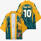 Personalized Wallabies Rugby Kimono Australian Wallaby Kangaroo Team Graphic