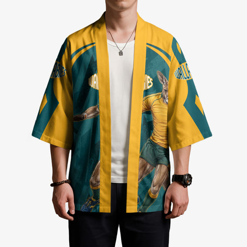 Personalized Wallabies Rugby Kimono Australian Wallaby Kangaroo Team Graphic