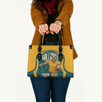 Personalized Wallabies Rugby Leather Bag Australian Wallaby Kangaroo Team Graphic