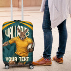 Personalized Wallabies Rugby Luggage Cover Australian Wallaby Kangaroo Team Graphic