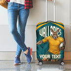 Personalized Wallabies Rugby Luggage Cover Australian Wallaby Kangaroo Team Graphic