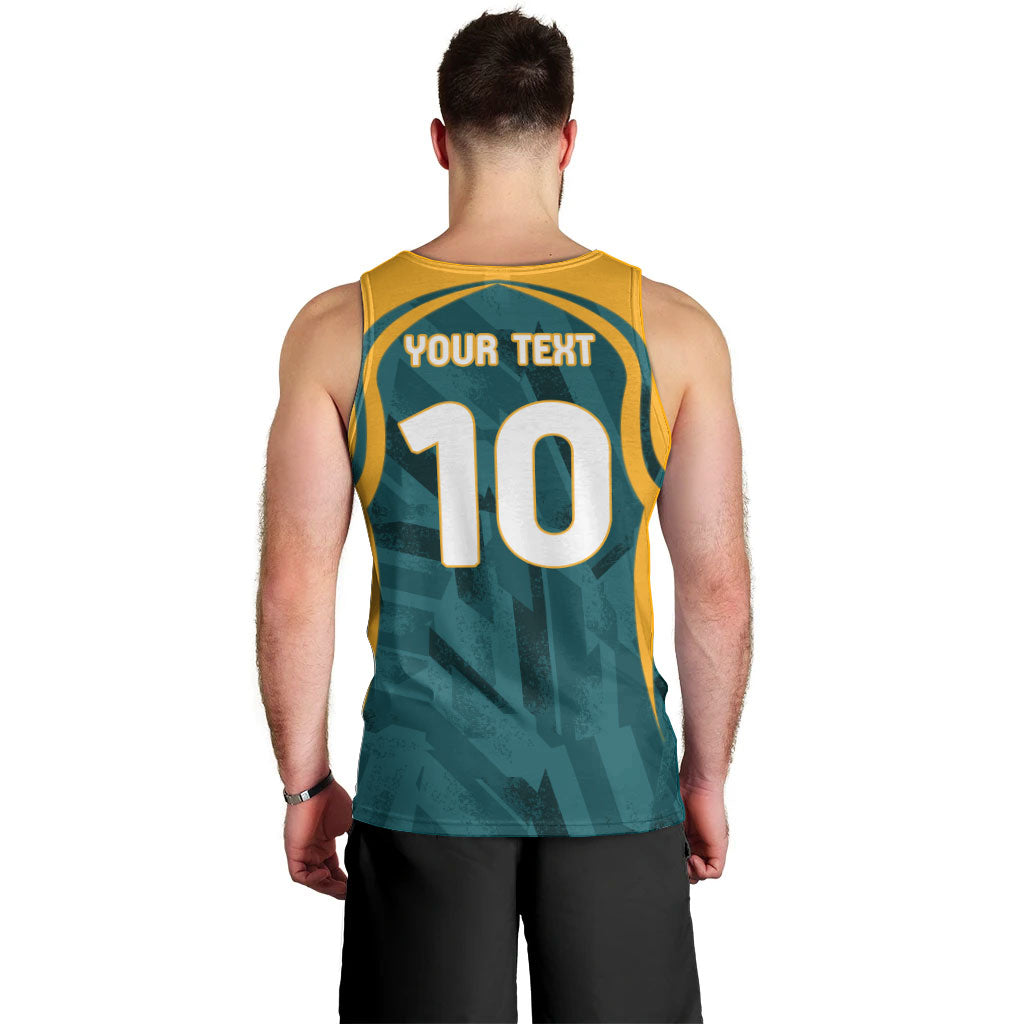 Personalized Wallabies Rugby Men Tank Top Australian Wallaby Kangaroo Team Graphic