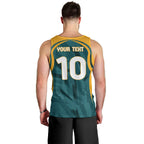 Personalized Wallabies Rugby Men Tank Top Australian Wallaby Kangaroo Team Graphic