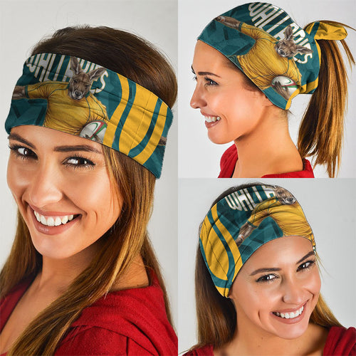 Personalized Wallabies Rugby Neck Gaiter Australian Wallaby Kangaroo Team Graphic