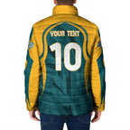 Personalized Wallabies Rugby Padded Jacket Australian Wallaby Kangaroo Team Graphic