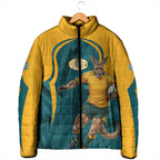 Personalized Wallabies Rugby Padded Jacket Australian Wallaby Kangaroo Team Graphic