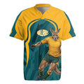 Personalized Wallabies Rugby Rugby Jersey Australian Wallaby Kangaroo Team Graphic