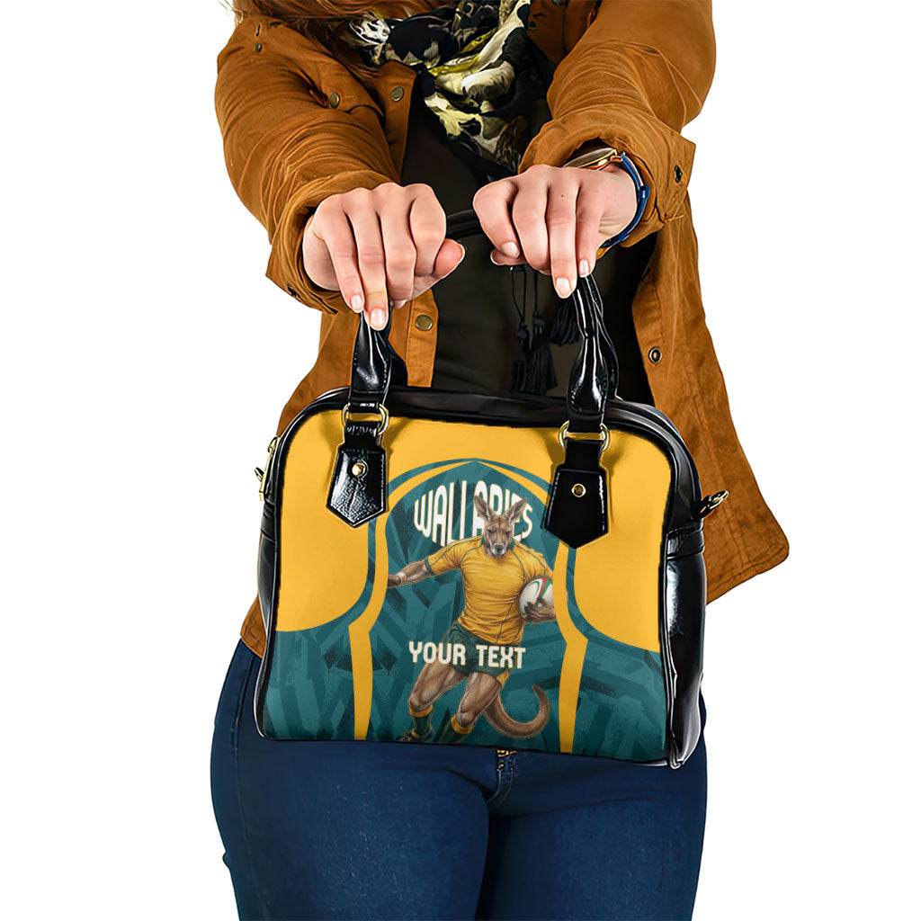 Personalized Wallabies Rugby Shoulder Handbag Australian Wallaby Kangaroo Team Graphic