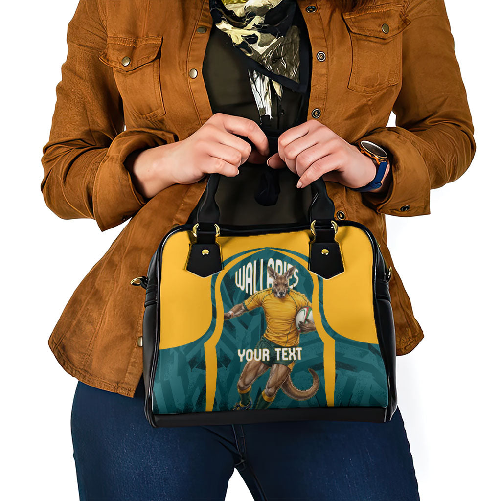 Personalized Wallabies Rugby Shoulder Handbag Australian Wallaby Kangaroo Team Graphic